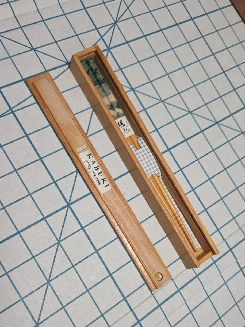 Kabuki Bamboo Chopsticks Set - Natural Wood